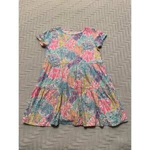 Lilly Pulitzer girls mini geanna swing dress in Splashdance size L